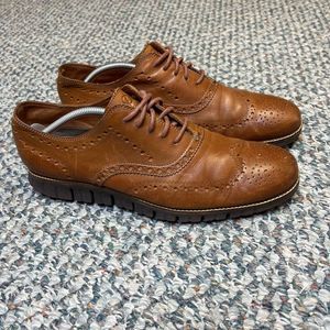 Cole Haan Men's ZERØGRAND Wingtip Oxford Brown size 11.5